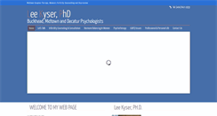 Desktop Screenshot of leekyserphd.com
